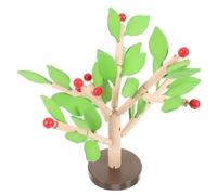 Toyvian 1 Set Creative Wooden Tree Building Set DIY Handcraft for Educational Tree Leaves Block for Early Learning Develops Imagination Coordination Green