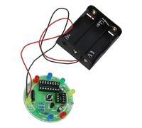 Toyvian 1 Set DIY Electric Circuit Kit Electronic Lucky Draw Wheel Lamp Educational Science Experiment Kit for Early Learning Includes All Components for Assembly and Soldering Practice