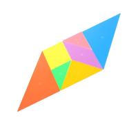 Toyvian 1 Set Educational Plastic Jigsaw Puzzle Set for Tangram Shape Playthings Cognitive Development for All Ages Learning Puzzle for Creative Shape Creation