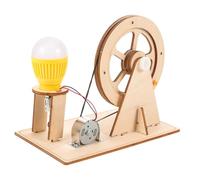 Toyvian 1 Set Hand Crank Electricity Generator Easy Assembly Educational Science Kit for DIY Learning to Explore Mechanical Principles and Enhance Critical Thinking Skills Random Color