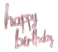 Toyvian 1 Set Happy Birthday Aluminum Foil Balloon Decor Rose Gold Party Decoration for Birthdays Weddings Anniversaries Celebrations DIY Festive Decor with Vibrant Colors
