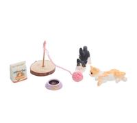 Toyvian 1 Set Miniature Cat Figurines: Cute Miniature Cat Figures Playset For Dollhouse Decor - Realistic Kitten Figurines For Micro Landscape Decoration