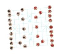 Toyvian 1 Set Miniature Chinese Chess Game Set Realistic Dollhouse Accessories for Board Games Portable and Detailed Xiangqi Playset for Building