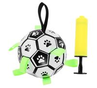 Toyvian 1 Set Outdoor Pet Soccer Interactive Dog Training Plaything for Healthy Teeth and Bonding for All Dog Fun present for Pet Owners