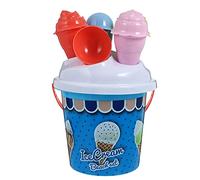 Toyvian 1 Set Sand Beach Bucket Ice Cream Dredging for Boys Fun Outdoor Activity Enrich Imagination Creativity Ice Cream Design Random Color