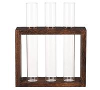 Toyvian 1 Set Test Tube Vase with Stand Simple Planter for Hydroponic Plants Vintage Decor for Home Office and Indoor Gardening Water Planting Container