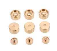 Toyvian 1 Set Trumpet Upper and Lower Cover Adjustable Valve Button Buckle Piston Caps Musical Instrument Accessories Copper Golden