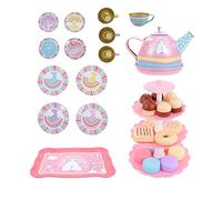 Toyvian 1 Set Unicorn Tea Party Educational Playhouse Dessert Tower Set Safe Material Design for Role Playing Games and DIY Fun