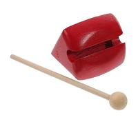 Toyvian 1 Set Wooden Knocker Stick Percussion Instrument for Buddhist Musical Safe and Music Teaching Tool Cultivates Hearing and Cognitive Skills
