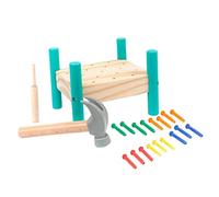 Toyvian 1 Set Wooden Percussion for Early Childhood Learning Color Cognitive Knock for Develops Reaction Concentration Skills Design with Impact Resistance Engaging Playtime