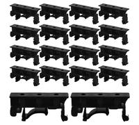 Toyvian 10 Pairs Black Abs Circuit Board Fixing Bracket with Secure Mounting and Compact Design, Small PCB Panel Installing Rack Suitable for Circuit Board Installation and Repair