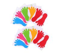 Toyvian 10 Pairs Nursery Footprint Stickers Bright Floor Decoration Decals for Kindergarten Classroom Self-Adhesive Playful Safe Floor Ornament