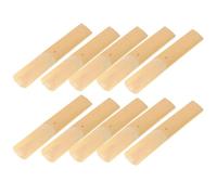 Toyvian 10 Pcs Clarinet Reeds for Beginners and Students, Wood Material, Versatile Use for Practice and Performance, High Quality Traditional Replacement Reeds for B Flat Clarinet