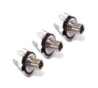 Toyvian 10 PCS Guitar Endpin Jack Panel Mount Connectors with Nuts and Washers Copper and Iron Construction for Acoustic Electric Bass Guitar Signal Cable Termination Chrome Finish