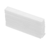 Toyvian 10-Piece White Shell Guitar Inlay Material Blocks 41.5x6mm 2mm Thickness for Vintage Guitar Banjo Mandolin