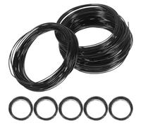 Toyvian 10 Rolls Black Aluminium Bonsai Tree Wire Rolls for Bonsai Tree Modelling and Training Wires Easy to Use and Store for Plants Climbing Vine Support