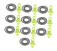 Toyvian 10 Sets Sea Fishing Bait Hook Keeper Lightweight Rod Hook Holder Accessories for Pole Fishing in Grass Green Space-saving Tackle Tool