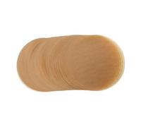 Toyvian 100 Pcs Round BBQ Baking Paper Liners Non-Stick Parchment Sheets for Cooking Steaming Oven Use Oil-Resistant Double-Sided Silicone Treated Paper Random Color