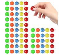 Toyvian 100 Pieces Game Replacement Marbles Balls: Small Colored Balls Colour Sorting Balltoy Replacement for Probability Learning, Educational Toy for Math Teaching Supplies (5 Colors)