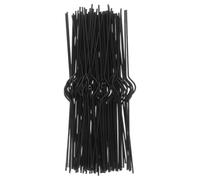 Toyvian 100pcs Black Iron Wire Calendar Hooks for Hanging Posters and Banners, Sturdy and Stylish Minimalist Design for Workspace and Home Decor