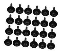 Toyvian 100pcs Black Metal Drum Set Screws and Nuts with Washers Lightweight and Sturdy Drum Mount Hardware to Maintain Shape for Set Parts Replacement