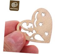 Toyvian 100pcs Christmas DIY Wooden Cutouts Mixed Shapes Lightweight Unfinished Wood Cutouts for Xmas Craft Decoration Snowman Angel Reindeer Bell Heart
