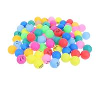 Toyvian 100pcs Colored Raffle Balls Numbered Small Plastic Spheres for Bingo Games Lottery and Party Decorations for Family Entertainment and Events