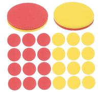 Toyvian 100pcs Colorful EVA Math Counters for Kids Educational Number Toy Set for Preschool Learning Two-Color Manipulatives for Math Games and Cognitive Development