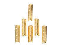 Toyvian 100pcs Copper Shoelace Tips Metal Aglet Ends Smooth DIY Shoe Lace Repair Caps for Sneakers and Casual Shoes