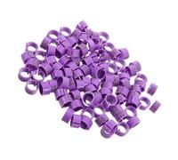 Toyvian 100pcs Durable Numbered Chicken Leg Bands for Bird Identification Lightweight Pigeon Foot Tags with Closure for Pigeons Ducks and Birds