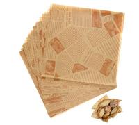 Toyvian 100pcs Greaseproof Food Wrapping Paper Sandwich Wraps for Burgers Chips Fries Baking Party Use
