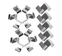 Toyvian 100pcs Greenhouse Glass Z Clips Stainless Steel Fixing Clips for Greenhouse Repair Weatherproof Z Type for Panels and Windows