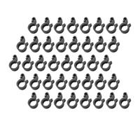 Toyvian 100pcs Hook Clamp Tubing Clips for Gardening Black Plastic Weather-Resistant No Tools Required Hanging Clip for Drip Irrigation Tube