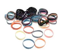 Toyvian 100Pcs Inspirational Quote Bracelets DIY Wristbands for Youth Elastic Motivational Bands for Both Genders Soft and Comfortable for Daily Wear