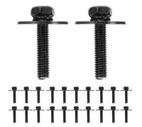 Toyvian 100Pcs M4X20Mm Black Metal Drum Set Screws Replacement Snare Drum Mount Screws Kit Accessories for Percussion Hardware