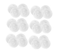 Toyvian 100pcs Noise Maker Inserts for Animal Dolls Plush Rings Plastic Rattle Ball Replacement for Pet Sound and Repair