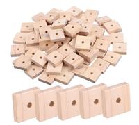 Toyvian 100pcs Parrot Chewing Nibble Bird Shredding Small Kit Bird Cage Unfinished Pet Beak Parrot Chewing Blocks Parakeets Chips Assembly for Wooden