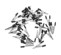 Toyvian 100pcs Pet Cage Door Lock Metal Clips Escape Parrot Bird Cage Safety Locks Buckle for Small Animal Security