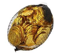 Toyvian 100Pcs Pirate Coins Plastic Treasure Game Tokens for Pirate Party Decorations Birthday Favor Props Realistic Fake Coin Set for Adventure Theme