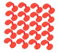 Toyvian 100pcs Red Chicken Goggles Medium Pecking Poultry Eyeglasses for Fighting Prevention Lightweight Hen Glasses for Cage and Range Farming to Egg and Meat Quality
