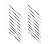 Toyvian 100pcs Red Ink School Season Decor Ballpoint Pen Refills 0.7mm Medium Point Plastic Replacement Refills Compatible with Most Retractable Pens for Office and Form Filling