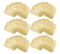 Toyvian 100pcs Resealable Gold Jewelry Bags Thick PVC Small Business Packaging Pouches Self-sealing Storage for Earrings Bracelets Accessories