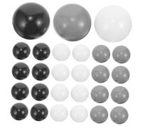 Toyvian 100Pcs Round Balls Grey Black White Ballpit Balls for Party Game Tent Pool Safe Educational