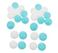 Toyvian 100Pcs Safe Plastic Play Pit Balls for Lightweight Reusable Ocean Balls in Green and White Multipurpose Playhouse Decoration for Sensory Play Compact and Easy to Clean for Indoor