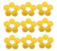 Toyvian 100pcs Shamrock Coins for St Patrick's Day Decorations Bulk Table Scatter Party Favors for Celebrating Luck and Happiness