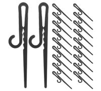 Toyvian 100pcs Sock Display Hooks Plastic Non Slip Clips for Socks