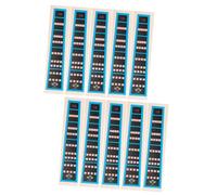 Toyvian 10pcs 1/8 Blue Edge Violin Scale Stickers Violin Fretboard Note Decals Fiddle Finger Guide Stickers for Beginner Practice and Learning
