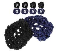 Toyvian 10pcs 10pcs Thickened Hair Bun Holder Nets for Women Mesh Hairnets with Secure Hold and Delicate Weaving Suitable for Ballet Dance Work and Everyday Hairstyles Black