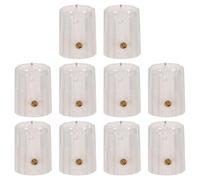 Toyvian 10pcs 13x16mm Electric Guitar Effects Pedal Knobs Plastic Potentiometer Volume Control Rotary Knob for Amplifier and Bass Guitar Accessories