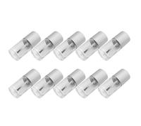 Toyvian 10pcs 15ml Glass Nail Polish Bottles with Brush Lid Empty Refillable Nail Polish Containers Cosmetic Packaging Suitable for Professional and Home Use